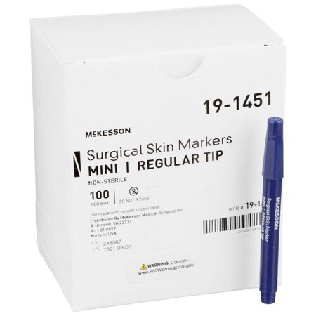 Mckesson Surgical Skin Marker, Violet Ink, NonSterile, 100PK 19-1451